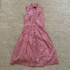 J. Crew Floral Red Dress